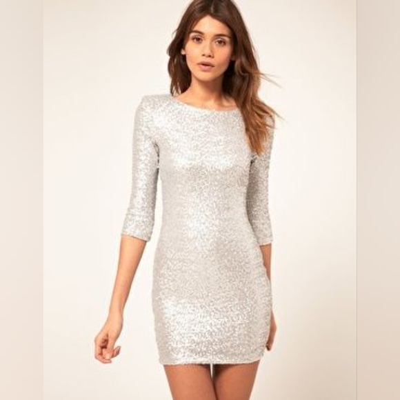 New TFNC London white sequin dress - Picture 4 of 4